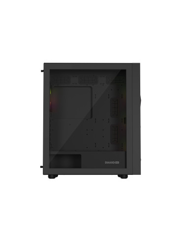 Genesis Gaming PC Case | Diaxid 605 ARGB | Black | Midi Tower | Power supply included No