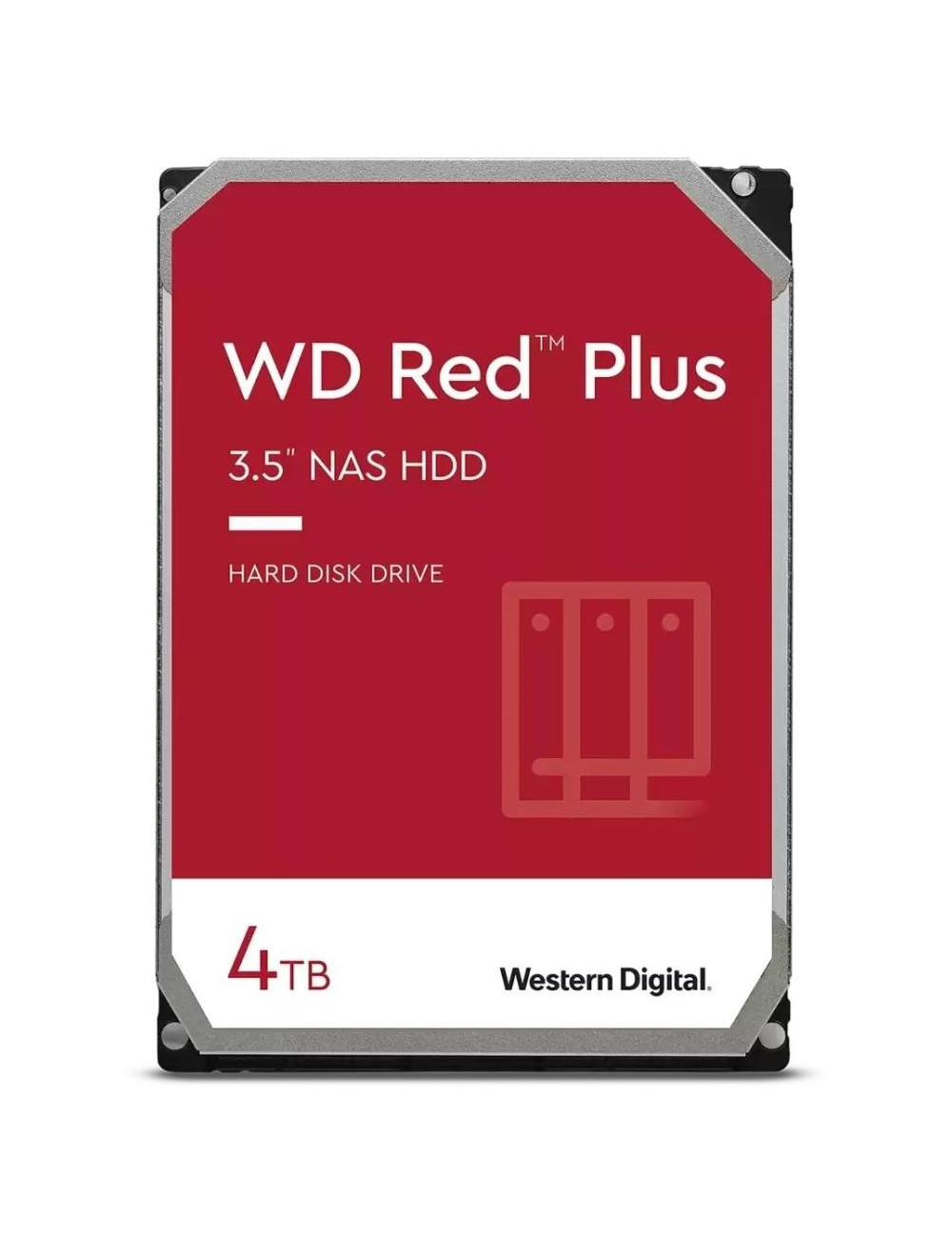 HDD|WESTERN DIGITAL|Red Plus|4TB|SATA 3.0|128 MB|5400 rpm|3,5"|WD40EFZX