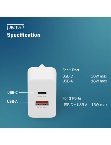 Digitus Battery charger, 30W | DA-10301