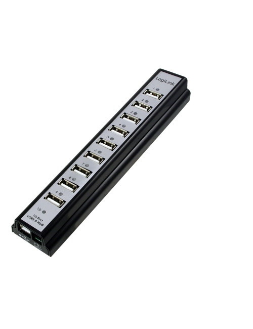 Logilink | USB 2.0 Hub-10 port whit power adapter