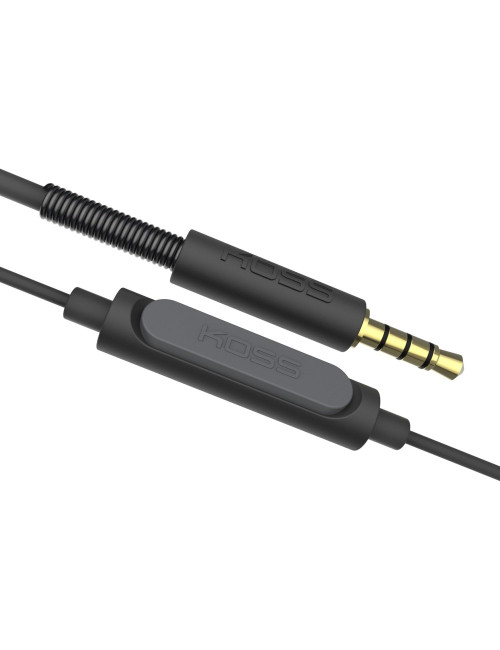 Koss | Headphones | KPH30iK | Wired | On-Ear | Microphone | Stealth Grey