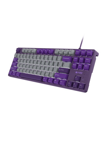Fury | Kanabo K2 | Gaming Keyboard | Wired | US | Gray/Purple | USB Type-A | Linear