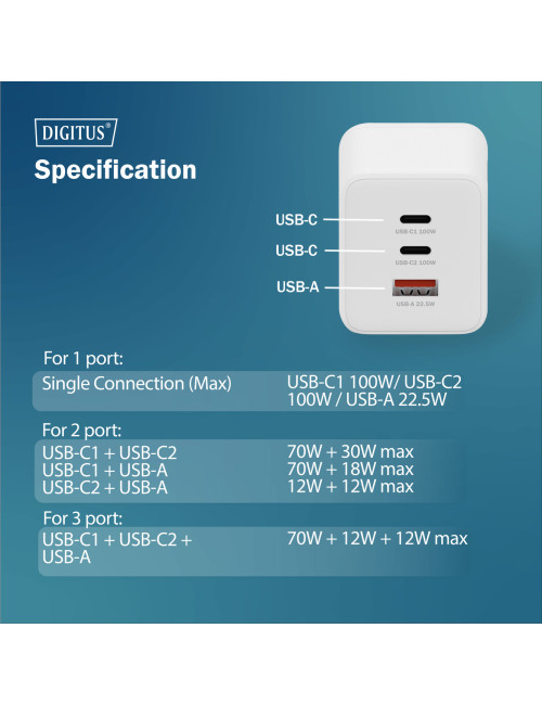 Digitus Battery charger, 100W | DA-10304