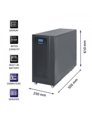 Qoltec - UPS - 8 kW - 10000 VA