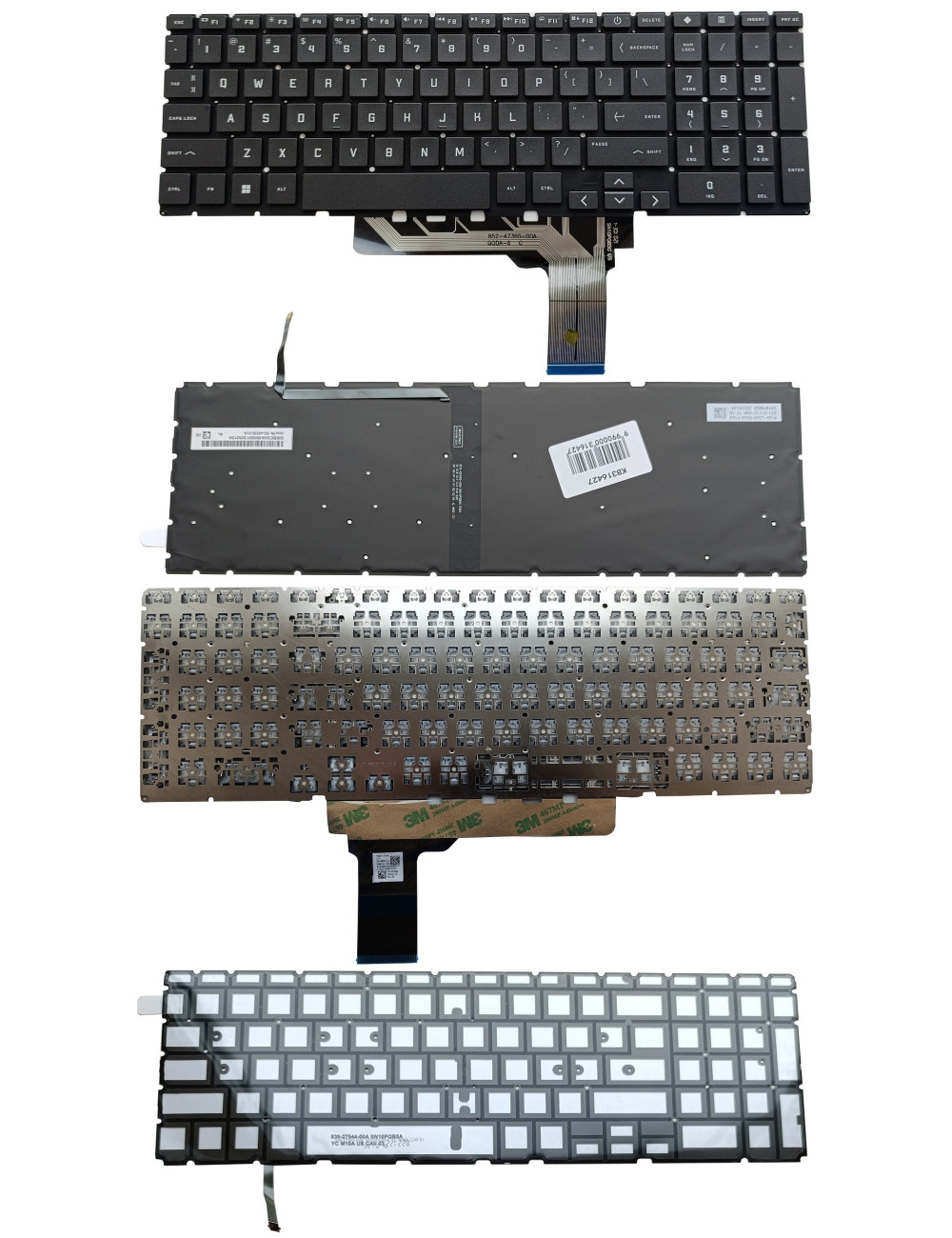 Klaviatūra HP Victus 16-R, 16-E, 16-D, 16-S, su pašvietimu, US