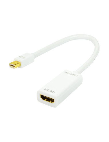 Logilink | Adapter Mini DisplayPort to HDMI with Audio: | Grey | Mini DisplayPort | HDMI A | 0.1 m