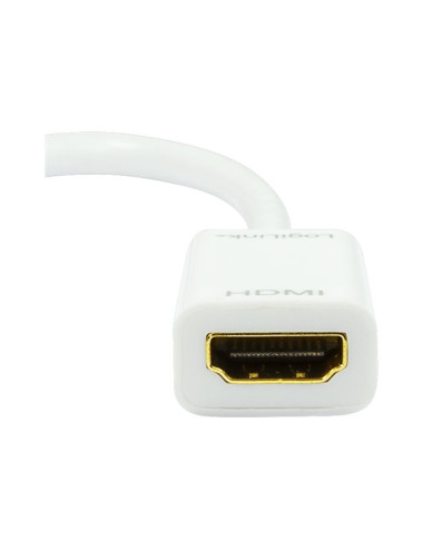 Logilink | Adapter Mini DisplayPort to HDMI with Audio: | Grey | Mini DisplayPort | HDMI A | 0.1 m