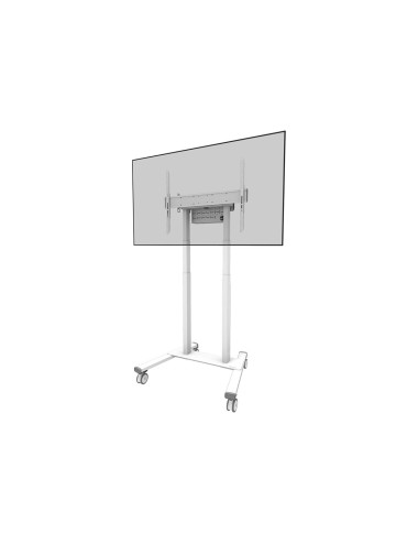 Neomounts Floor stand | FL55-875WH1 TV trolley | Adjustable Height | 55-100 " | Maximum weight (capacity) 110 kg | White
