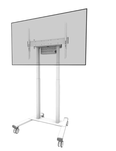 Neomounts Floor stand | FL55-875WH1 TV trolley | Adjustable Height | 55-100 " | Maximum weight (capacity) 110 kg | White