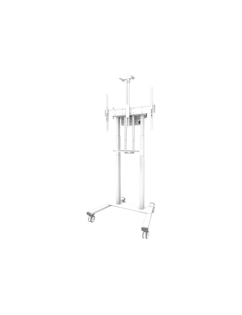 Neomounts Floor stand | FL55-875WH1 TV trolley | Adjustable Height | 55-100 " | Maximum weight (capacity) 110 kg | White