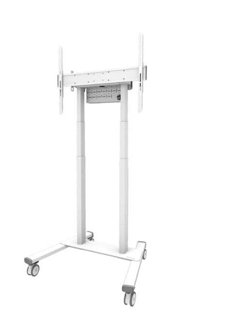 Neomounts Floor stand | FL55-875WH1 TV trolley | Adjustable Height | 55-100 " | Maximum weight (capacity) 110 kg | White