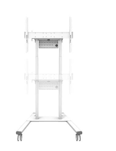 Neomounts Floor stand | FL55-875WH1 TV trolley | Adjustable Height | 55-100 " | Maximum weight (capacity) 110 kg | White