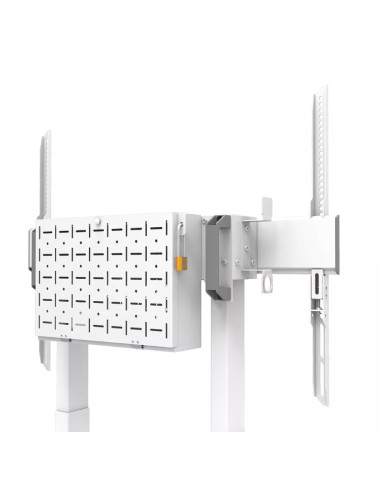 Neomounts Floor stand | FL55-875WH1 TV trolley | Adjustable Height | 55-100 " | Maximum weight (capacity) 110 kg | White