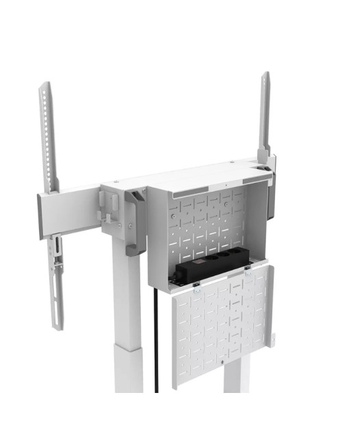 Neomounts Floor stand | FL55-875WH1 TV trolley | Adjustable Height | 55-100 " | Maximum weight (capacity) 110 kg | White