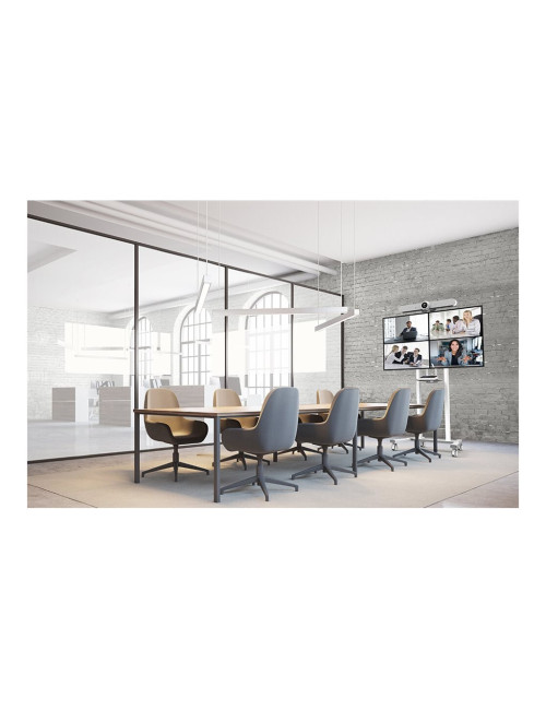 Neomounts Floor stand | FL55-875WH1 TV trolley | Adjustable Height | 55-100 " | Maximum weight (capacity) 110 kg | White