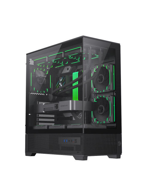 Gamemax Case | VISTA 2 AB | Black | Midi Tower | Power supply included No