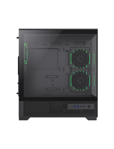 Gamemax Case | VISTA 2 AB | Black | Midi Tower | Power supply included No