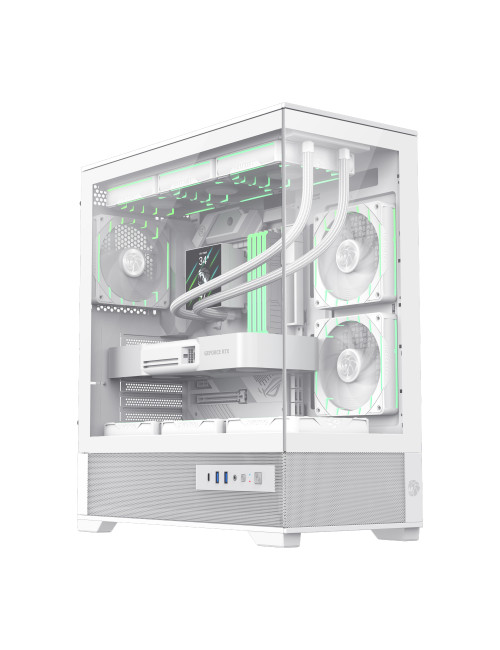 Gamemax Case | VISTA 2 AW | White | Midi Tower | Power supply included No