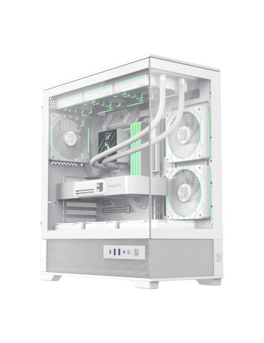 Gamemax Case | VISTA 2 AW | White | Midi Tower | Power supply included No