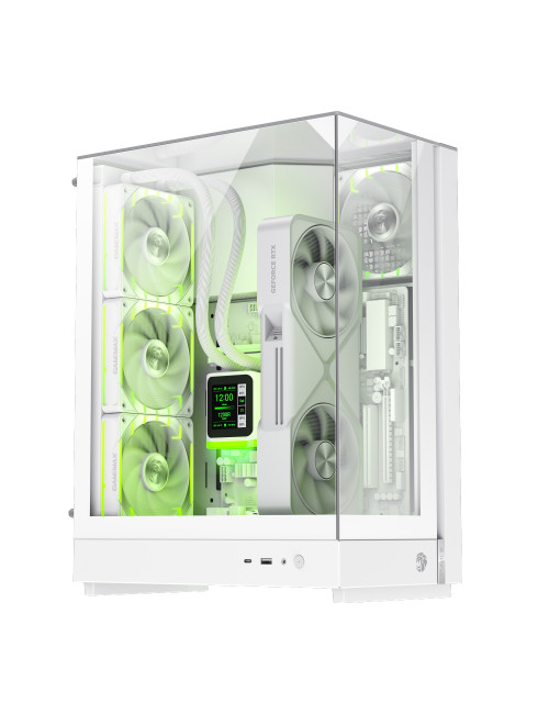 Gamemax Case | T20 WH | White | M-ATX | Power supply included No