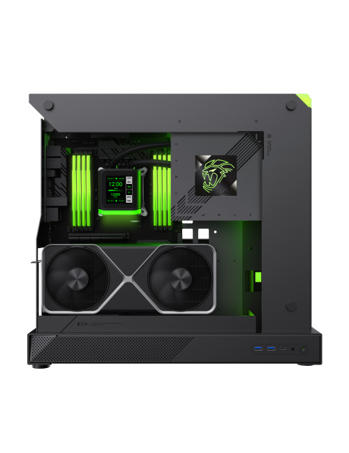 Gamemax Case | BLADE CONCEPT | Black | ATX | Power supply included No