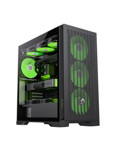 Gamemax Case | LEADER 2 BK | Black | E-ATX | Power supply included No