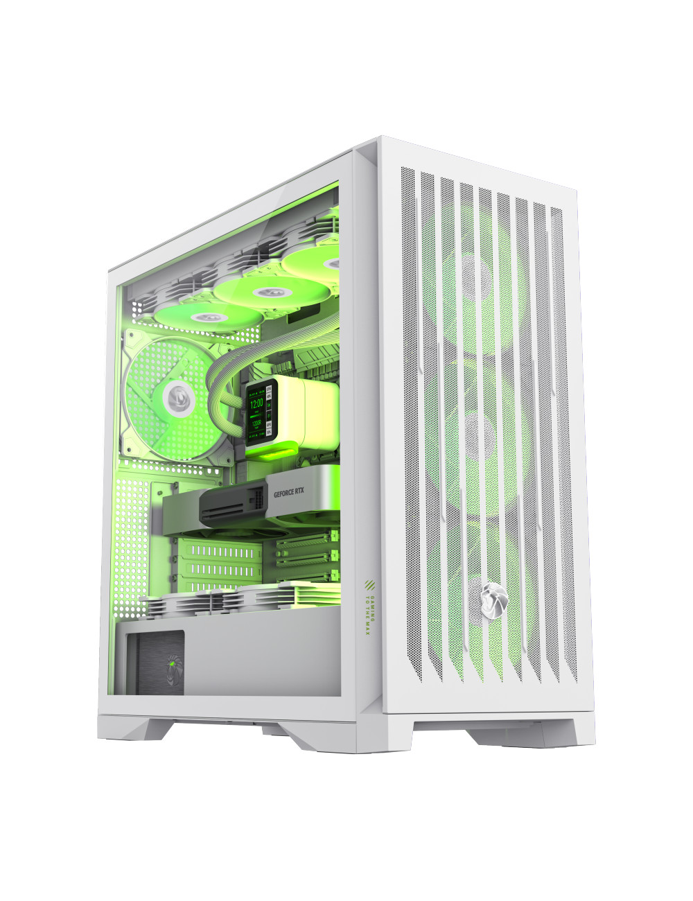 Gamemax Case | LEADER 2 WH | White | E-ATX | Power supply included No