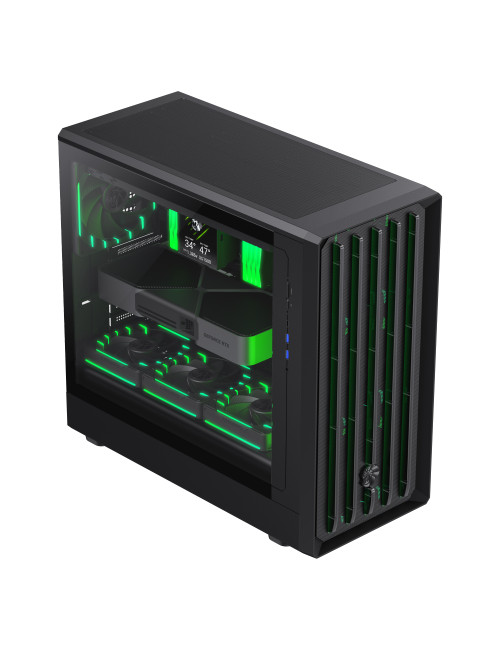 Gamemax Case | CLAW 460 BK | Black | Mid-Tower | Power supply included No