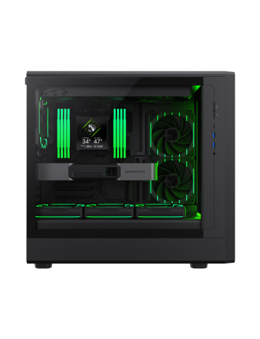 Gamemax Case | CLAW 460 BK | Black | Mid-Tower | Power supply included No