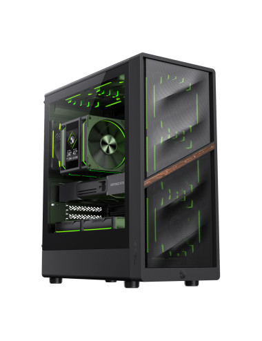 Gamemax Case | AERIS 330 MB | Black | Mini Tower | Power supply included No
