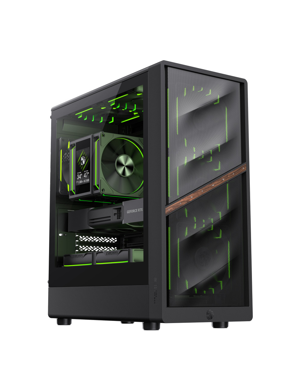 Gamemax Case | AERIS 330 MB | Black | Mini Tower | Power supply included No