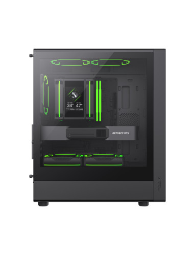 Gamemax Case | AERIS 330 MB | Black | Mini Tower | Power supply included No