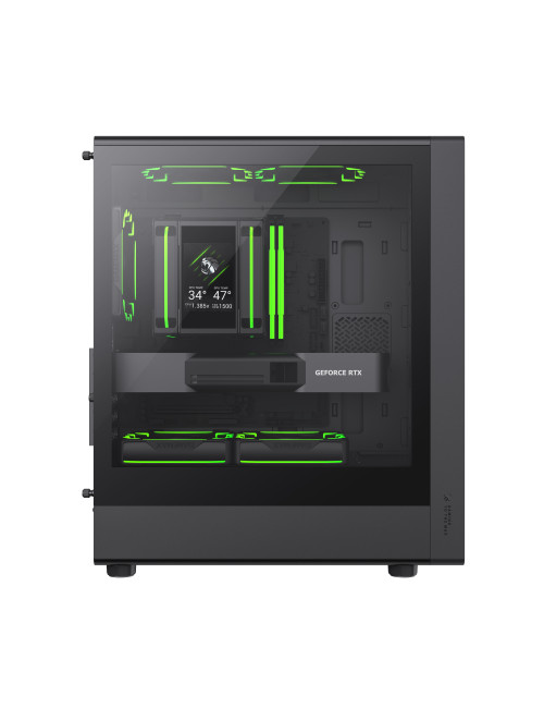 Gamemax Case | AERIS 330 MB | Black | Mini Tower | Power supply included No