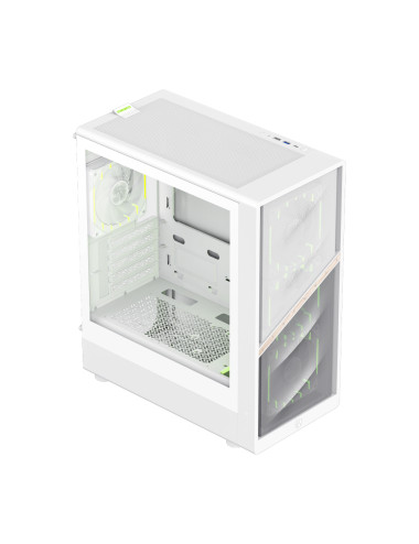 Gamemax Case | AERIS 330 MW | White | Mini Tower | Power supply included No