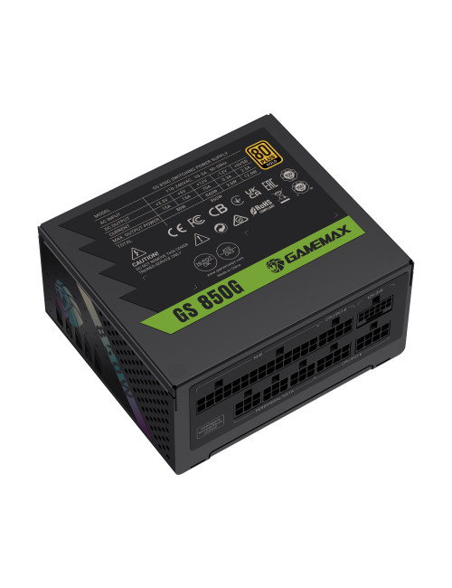 Gamemax Power Supply, 80 PLUS, Gold | GS 850G | 850 W