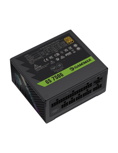 Gamemax Power Supply, 80 PLUS, Gold | GS 750G | 750 W