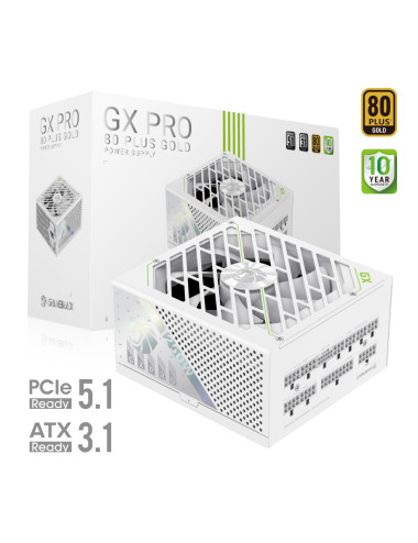Gamemax Power Supply, 80 PLUS, Gold | GX PRO 1250G WH | 1250 W