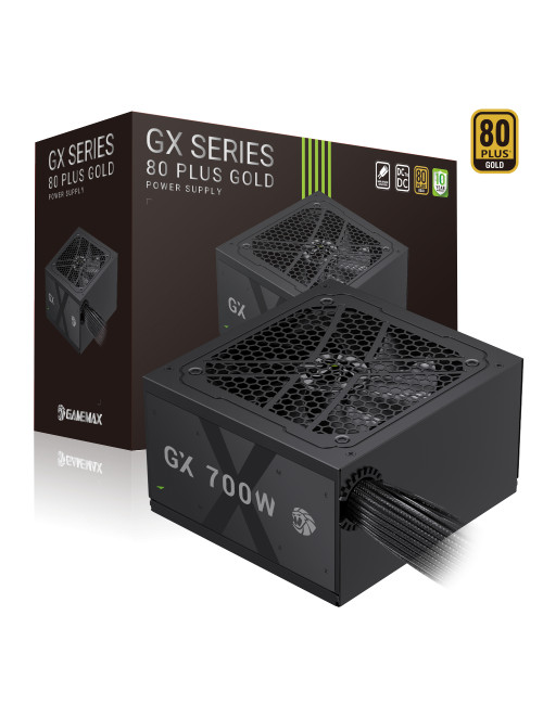 Gamemax Power Supply, 80 PLUS, Gold | GX 700G | 700 W