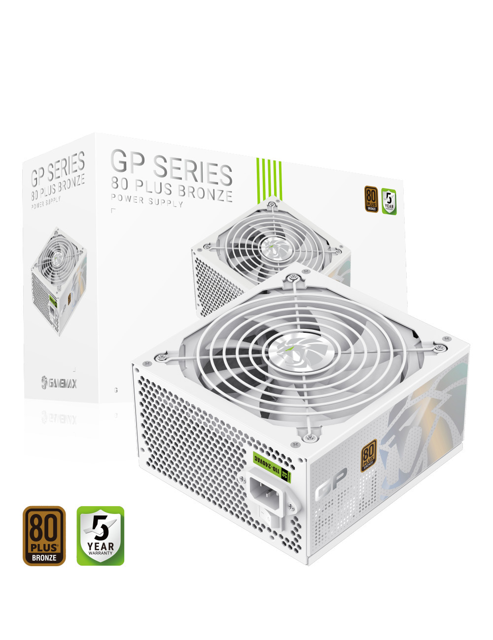 Gamemax Power Supply, 80 PLUS, Bronze | GP 650B WH | 650 W