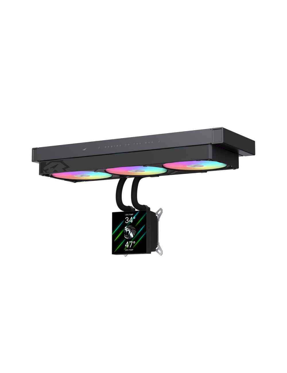 Gamemax CPU Liquid Cooler | GLACIER 360 LCD BK | Intel, AMD