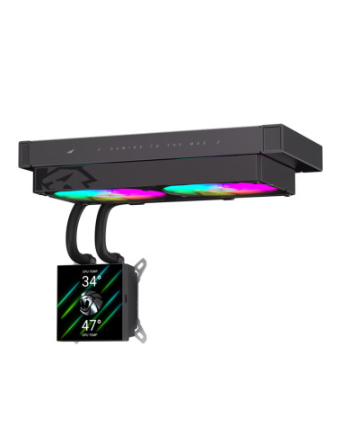 Gamemax CPU Liquid Cooler | GLACIER 240 LCD BK | Intel, AMD