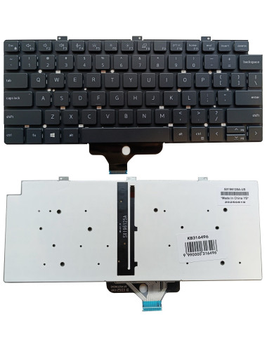 Klaviatūra DELL Latitude 5320, 5330, 5340, 7320, 7330, su pašvietimu, US