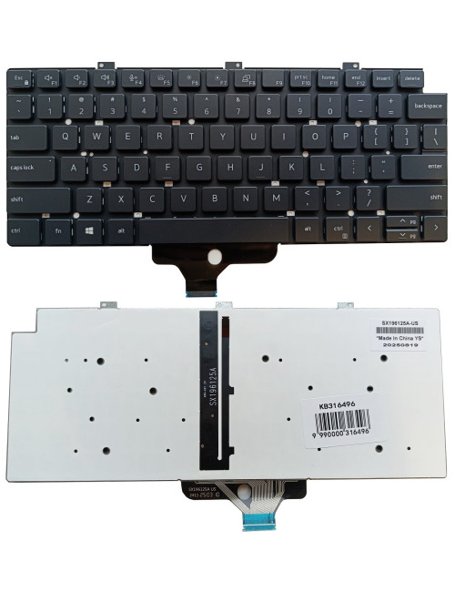 Klaviatūra DELL Latitude 5320, 5330, 5340, 7320, 7330, su pašvietimu, US