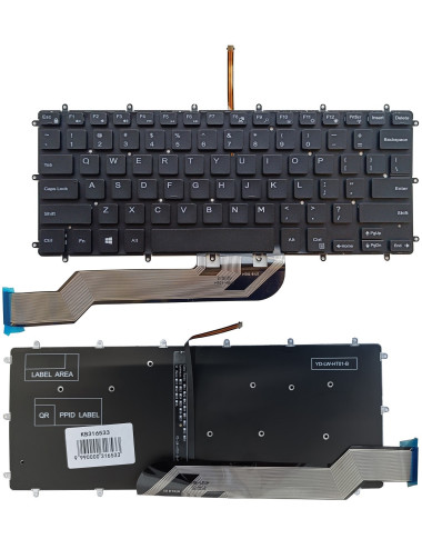 Keyboard DELL Inspiron 7569, 7579, 7368, 5370, with Backlight, US