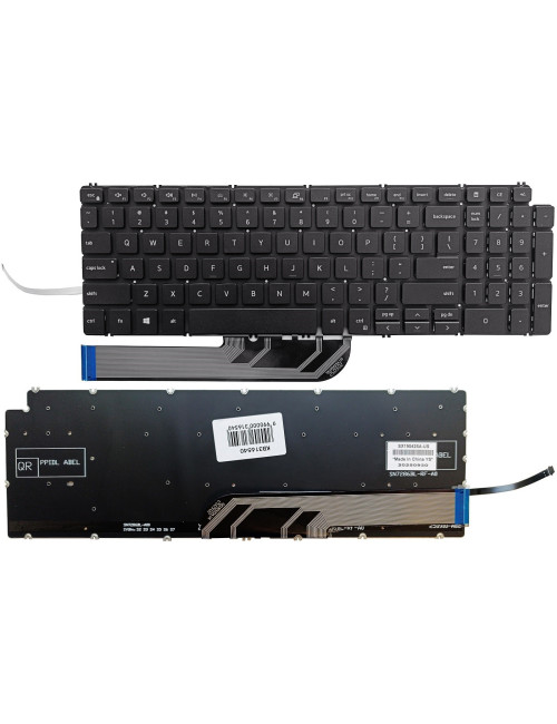 Keyboard DELL Vostro 3501, 3505, Inspiron 5598, 5584, 5502, with backlight, US