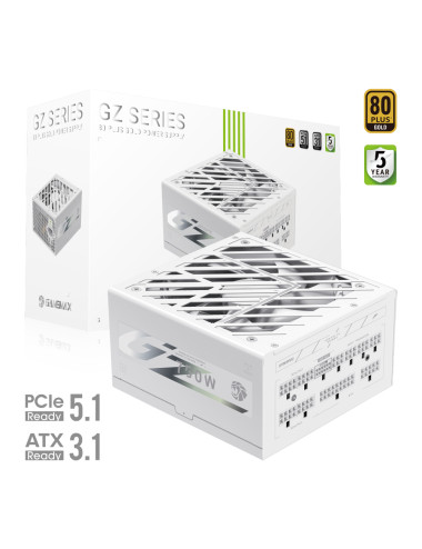 Gamemax Power Supply, 80 PLUS, Gold | GZ 750G WH | 750 W