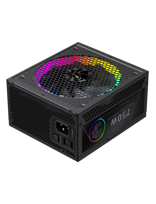 Gamemax Power Supply, 80 PLUS, Gold | RGB 750G | 750 W