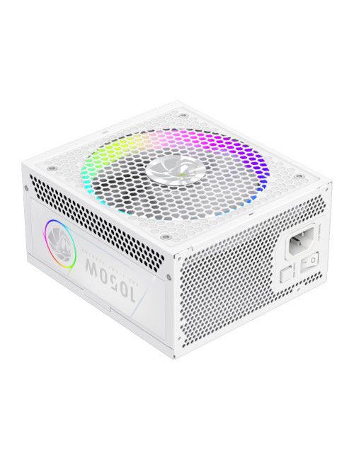 Gamemax Power Supply, 80 PLUS, Gold | RGB 1050G WH | 1050 W