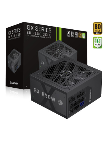 Gamemax Power Supply, 80 PLUS, Gold | GX 850GF | 850 W
