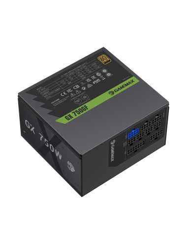 Gamemax Power Supply, 80 PLUS, Gold | GX 750GF | 750 W